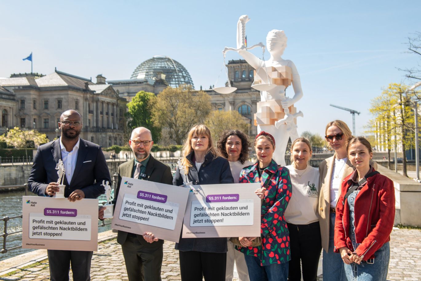 HateAid IBSA Kampagne gestaltet durch die nachhaltige mpct Werbeagentur