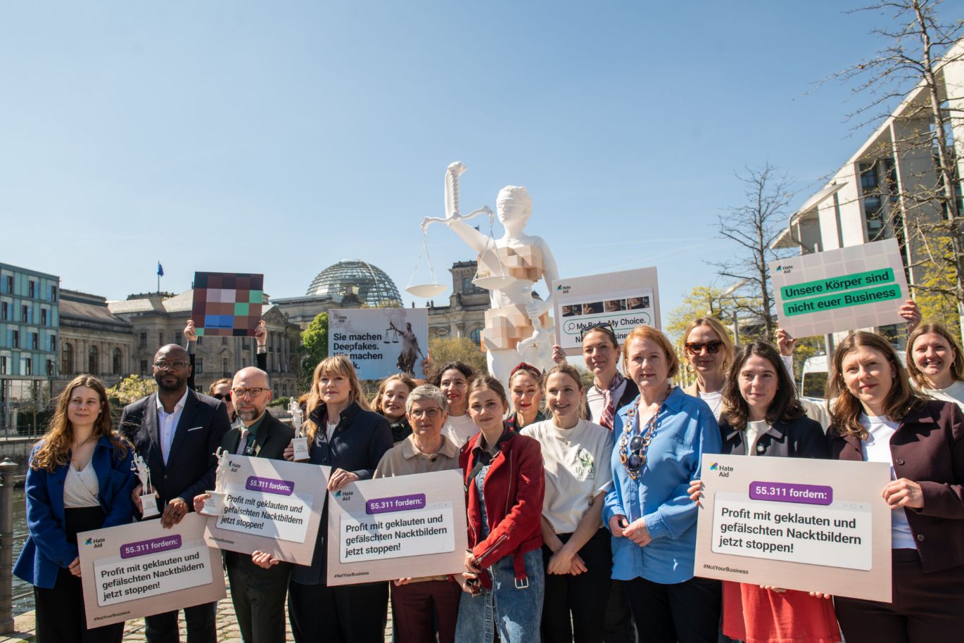 HateAid Kampagne gegen Gewalt im Netz